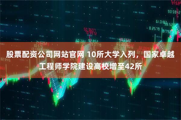 股票配资公司网站官网 10所大学入列,国家卓越工程师学院建设高校增至42所